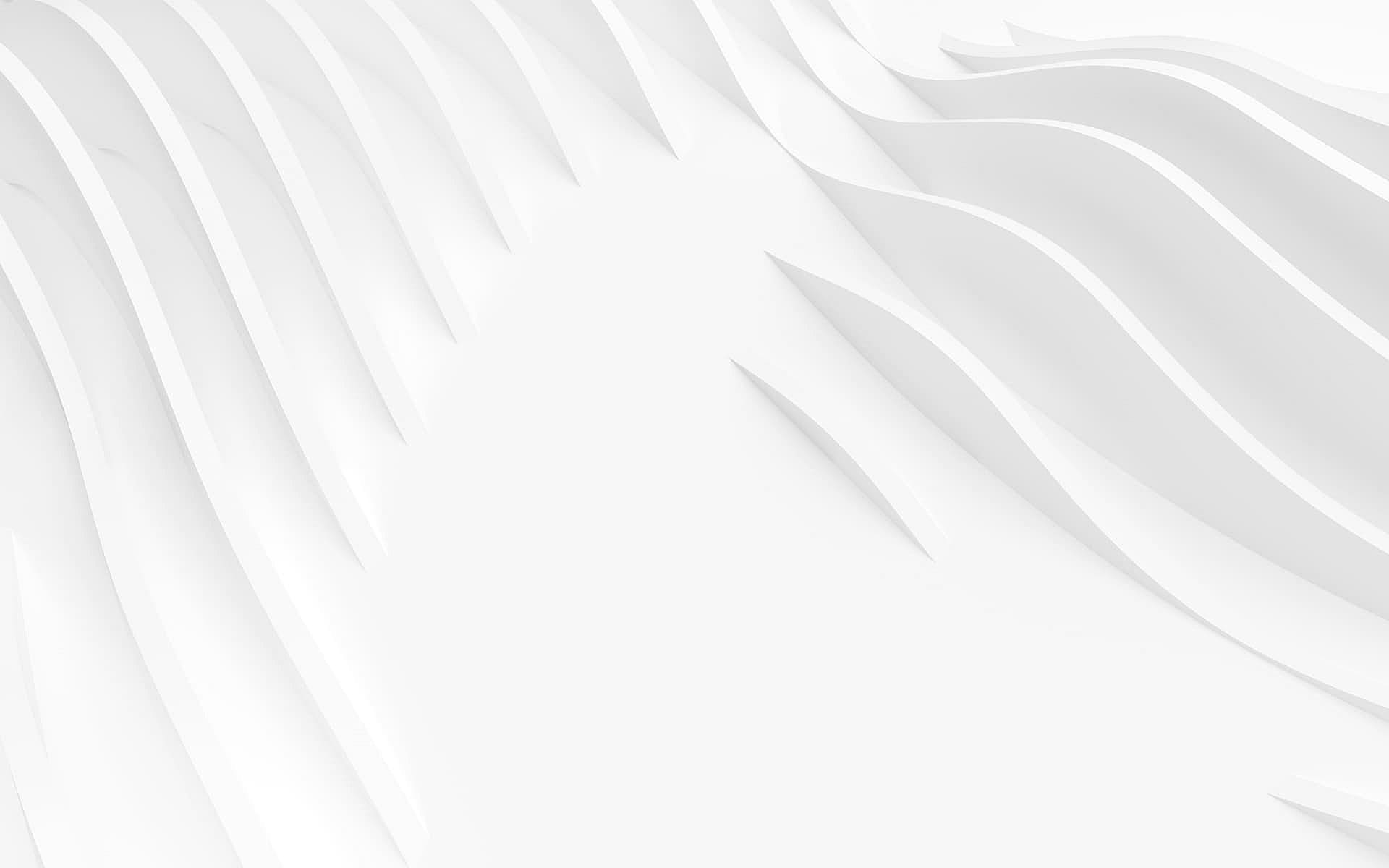 Abstract image of layered, curved white sheets creating wave-like patterns on a smooth surface.